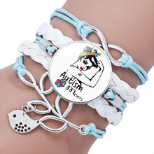 Load image into Gallery viewer, Autism Awareness Bracelet Autism Mom Charm Bracelet
