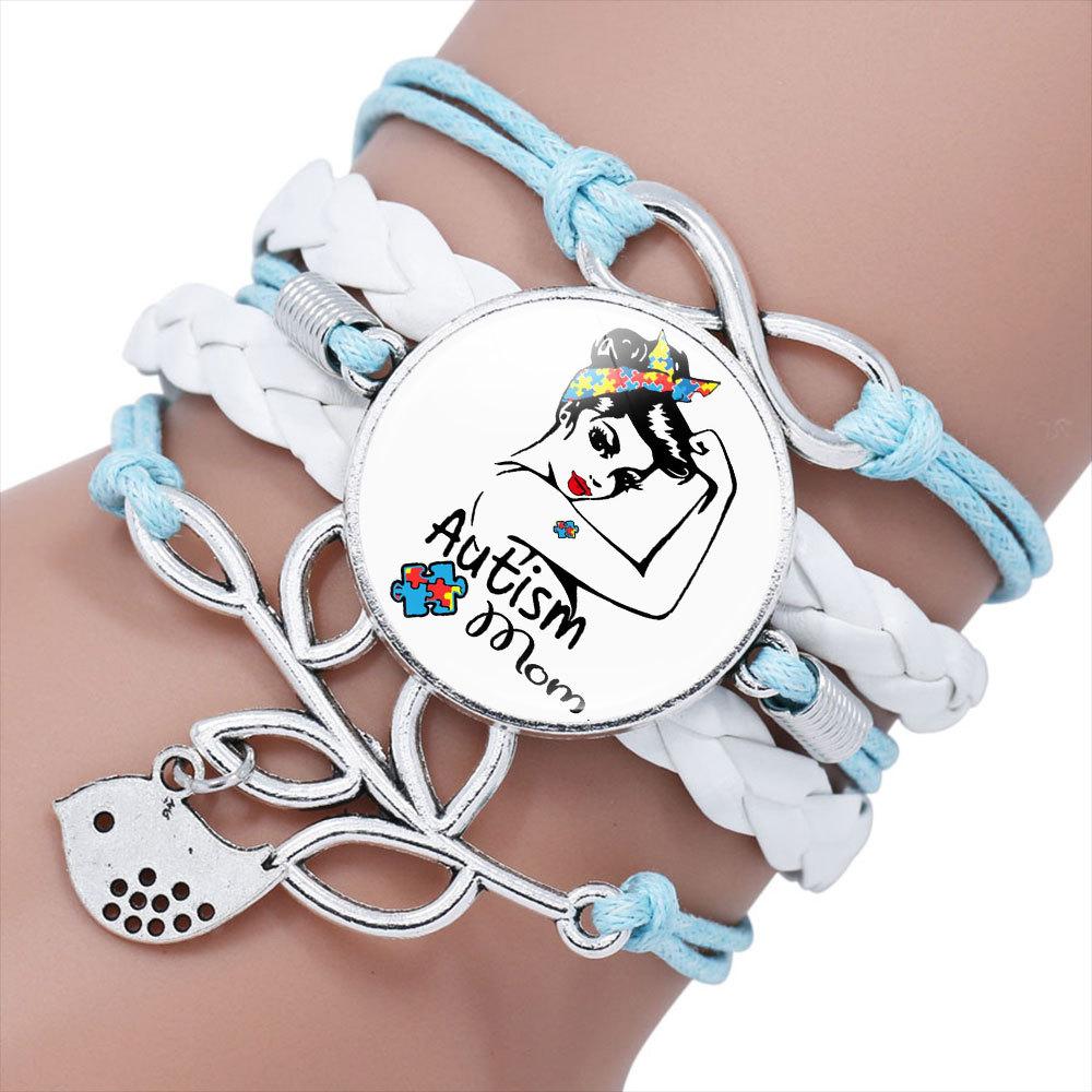 Autism Awareness Bracelet Autism Mom Charm Bracelet